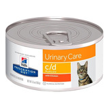 Alimento Hill's Prescription Diet Urinary Care C/d Para Gato Adulto Sabor Pollo En Lata De 156g