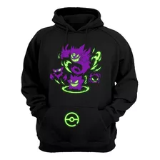 Sudadera Brilla Oscuridad Gengar Evolucion Pokemon Ghost 