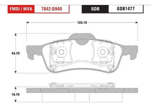 Balatas Trw Mini Cooper 2002-2003 Trasero Foto 2