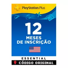 Cartão Playstation Psn Plus Americano 12 Meses Ps3 Ps4