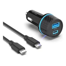 Cargador De Coche Usb C Apto Para Google Pixel 5 4a 4 3a 3 3