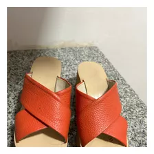 Sandalias Blaque De Cuero Nro 37