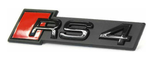 Emblema Audi Rs4 Parrilla  Seguros  Anti Robo Negro Foto 3
