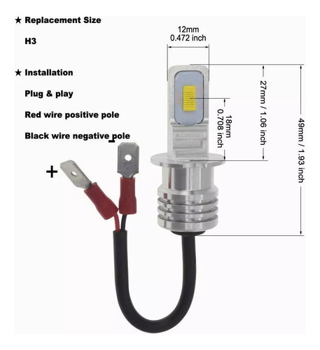 12000lm Focos Led Y Antiniebla Para Seat Ibiza 2001-2007 Foto 8