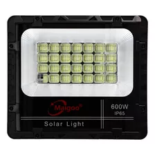 Reflector Solar Led 800w Potente Panel Control Remoto 24h /e Color De La Carcasa Negro