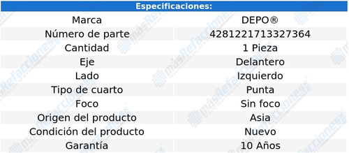 (1) Cuarto Punta Del Izq S/foco Depo Cutlass 87_96 Foto 4