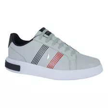 Tenis De Caballero Casual Nautica Yken Color Gris