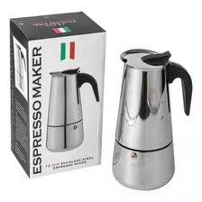 Cafetera Italiana Moderna Grande Expreso Acero Inox 12 Tazas