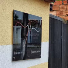 Placa De Vidro Temperado Decorativa Para Fachada 180x90 Cm