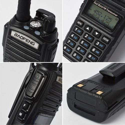 Kit 2 Comunicador Radio 8w Bf Vhf /uhf/fm Doble Banda Uv-82 Foto 7