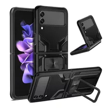 Funda Para Samsung Galaxy Z Flip 3 5g Con Soporte Negra