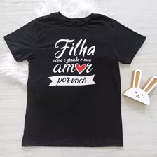 Kit 2 Camisetas Tal Pai Tal Filho/ Filha Dia Dos Pais