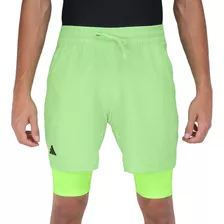 Shorts adidas Tennis Heat Rdy 2in1 Verde