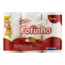 Papel Higiênico Fofinho Folha Dupla 12 Rolos De 30m