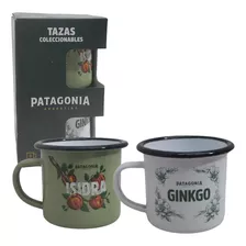 Pack X2 Tazas Enlozadas Jarritos Cerveza Patagonia Regalo