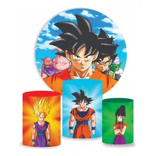 Forro Sublimado 4 Piezas Para Cilindros Y Aro Dragon Ball 