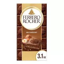 Ferrero Rocher Barra De Chocolate Con Leche Y Avellana 90g