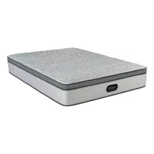 Colchón 2 Plazas De Resortes Simmons Beautyrest Silver - 140cm X 190cm X 30cm Con Pillow Top