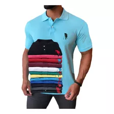 Kit C/ 6 Camisa Gola Polo 12 Cores Masculina Atacado Revenda