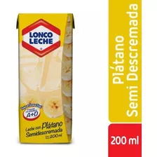 Leche Platano Loncoleche 200cc(12 Unidades) Super