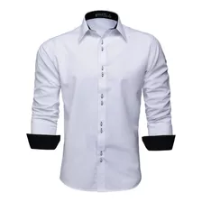 Camisas Social Masculina Slim Blusa Longa Atacado Lisa