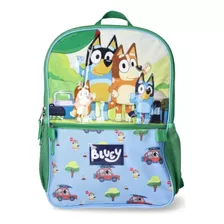 Mochila Escolar Bluey C/ Lonchera Y Porta Laptop 43cm *sk