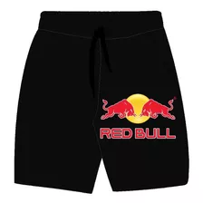 3 Xbermudas De Moletom 1 X Red Bull E 2 X Sem Bolso Cinza. 