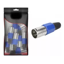 Plug Xlr Canon Xlr Macho Profissional Microfone Com 20 Peças