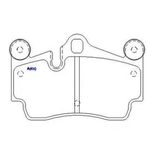 Pastilha Freio Traseira Porsche Cayenne 4.5 2002 Até 2007