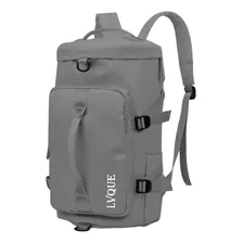 Maleta Back Pack Mochila Deportiva Viaje Gym Casual Bk Doli Color Gris