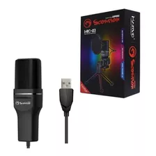 Microfono Marvo Usb De Escritorio Condensador Streamingmic03