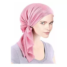 Diademas - Bella Scarf Plisse Chemo Hat Turban Head Scarves