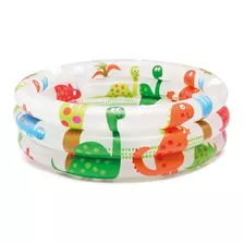 Alberca Inflable Redondo Intex 57106 Dinosaurio 28l Multicolor Caja