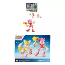 Figura De Acción Sonic Amy Y Colas Original Set