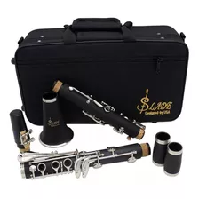 Clarinete Clarineta 17 Chaves Si Bemol Abs Soprano Preto Slade 