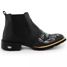 Bota Botina Country Feminina Texana + Cinto Exclusivo Novo