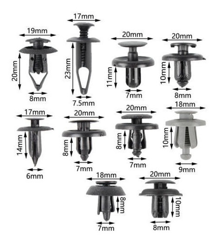 100x Rivets Bumper Fender Clips For Nissan Maxima Murano Rrx Foto 2