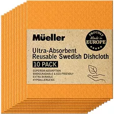 Paño Sueco Ultraabsorbente Mueller Reutilizable, Trapo...