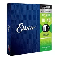 Encordoamento Elixir Cordas 0.10 Light Optiweb Para Guitarra