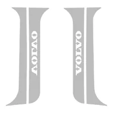 Aplique Inox Coluna Porta Volvo Fh 2010 A 2014 ( Par )