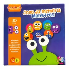 Jogo Da Mémoria Monstros 30 Peças Bate Bumbo