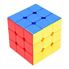 Cubo Mágico De Velocidad 5.5cm Plástico Bordes Blancos