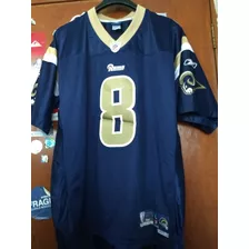 Jersey Los Ángeles Rams Bradford 8 LG Adulto Bordado Rbk 