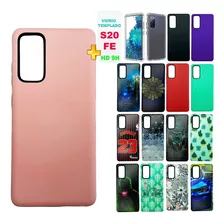 Protector Funda Para Samsung Galaxy S20 Fe Reforzada + Vidr