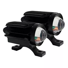 Exploradora Faro Led Cañón Luz Dual 15w Luz Fija Moto X Par