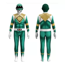 Fantasia Power Ranger Mighty Morphin Preto Infantil 2022