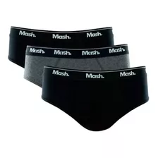 Kit 3 Cuecas Slip Cotton Mash Ref.: 010.04 