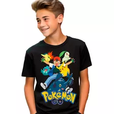 Camiseta Remera Niño Pokemon Pikachu En 4 Hermosos Diseños