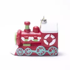 Adorno Navideño Tren Plastico 8cm Decoracion Arbol Navidad