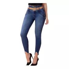 Jean Tobillero Milhoja Tyt Jeans Colombiano Azul Push Up